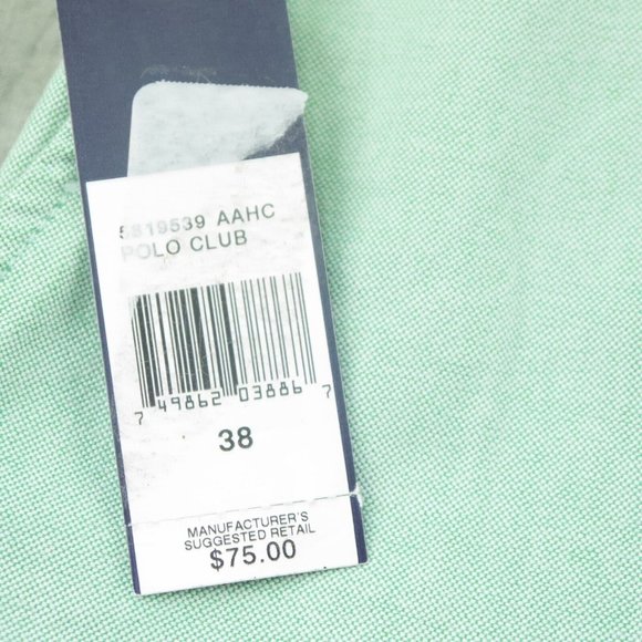 NWT Polo Ralph Lauren Light Green POLO CLUB TROUSER SHORTS Men's Size 38 s1-7985 - Picture 2 of 4